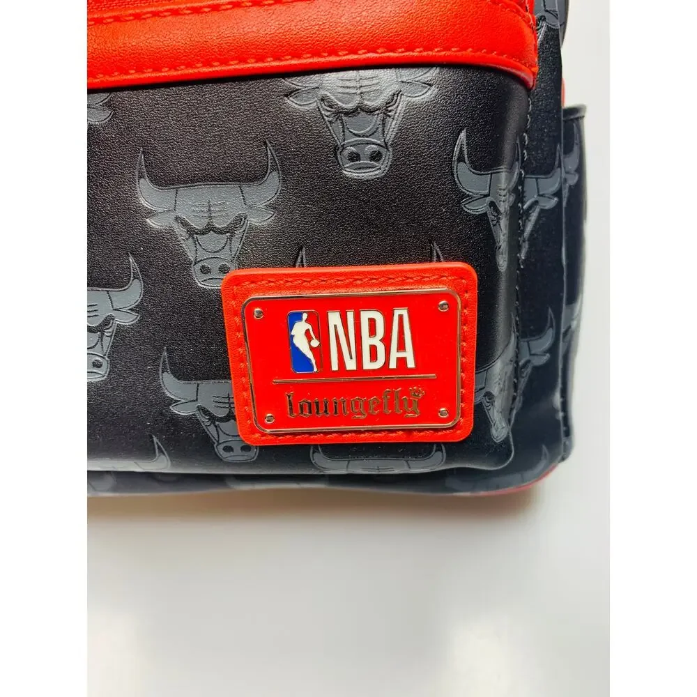 NWT NBA Chicago Bulls Logo Loungefly Mini Backpack